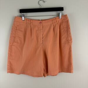 Cuffys Cape Cod MA Women's 16 Shorts Peach 8" Inseam 100% Cotton Summer READ